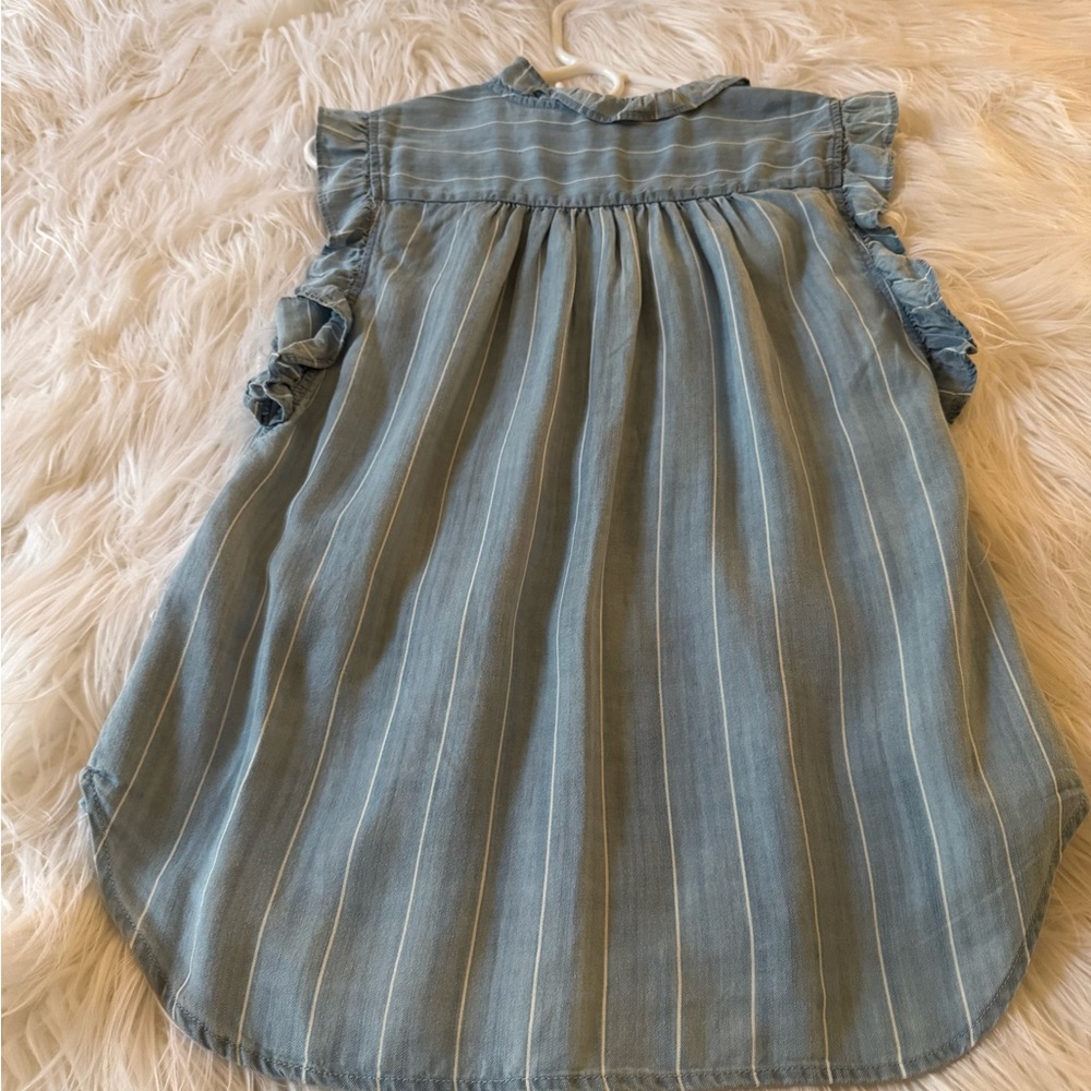 Cupio Light Blue Ruffled Top - Picture 3 of 5